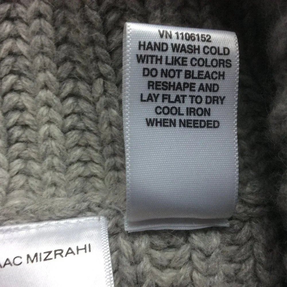 Isaac Mizrahi/Target Gray Wool Blend Ribbed Turtleneck Sweater Size Small - Picture 4 of 4